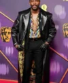 Buy Colman Domingo BAFTA Black Leather Duster Coat For Sale