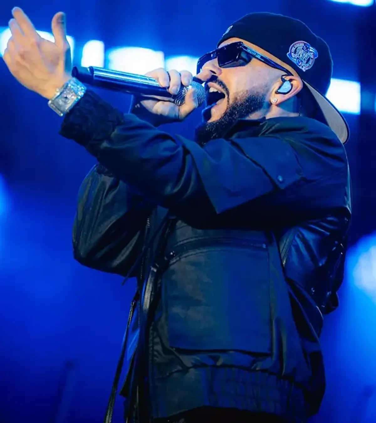 Buy Dale Mixx Festival Mexico 2026 Yandel Black Leather Jacket On Sale