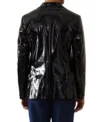 Buy David Jonsson Black Panther 3 Black Leather Blazer