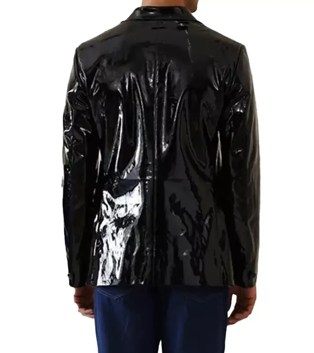 Buy David Jonsson Black Panther 3 Black Leather Blazer