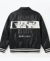 Buy Disney BoxLunch D23 Kingdom Hearts 2026 Black Leather Varsity Jacket
