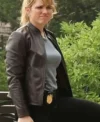 Buy Jacqueline Byers NCIS New York 2026 Addison Ross Brown Leather Jacket For Sale