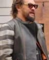 Buy Jason Momoa TV Series On The Roam 2026 Vintage Striped Leather Jacket On Sale