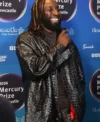 Buy Kojey Radical Mercury Music Prize 2026 Black Leather Jacket For Sale