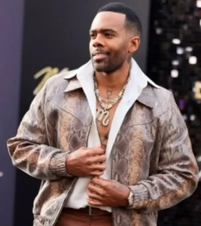 Buy LA 2026 Michael Movie Premiere Mario Barrett Bomber Leather Jacket For Sale