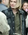 Buy Lindsay Hubbard In the City S01 Lindsay Hubbard Black Trucker Leather Jacket For Sale