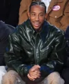 Buy Ludacris Dark Pro Basketball All-Star Game 2026 Ludacris Dark Green Leather Jacket on Sale