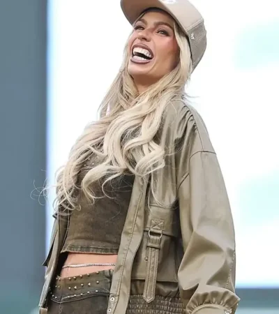 Buy Minneapolis Maxxine Dupri Green Leather Jacket On Sale