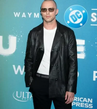Buy Nicholas Hoult Supergirl World Premiere New York 2026 Black Leather Jacket On Sale
