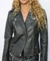 Buy Olympia Gayot Fashion Trust US Awards 2026 Black Leather Jacket On Sale
