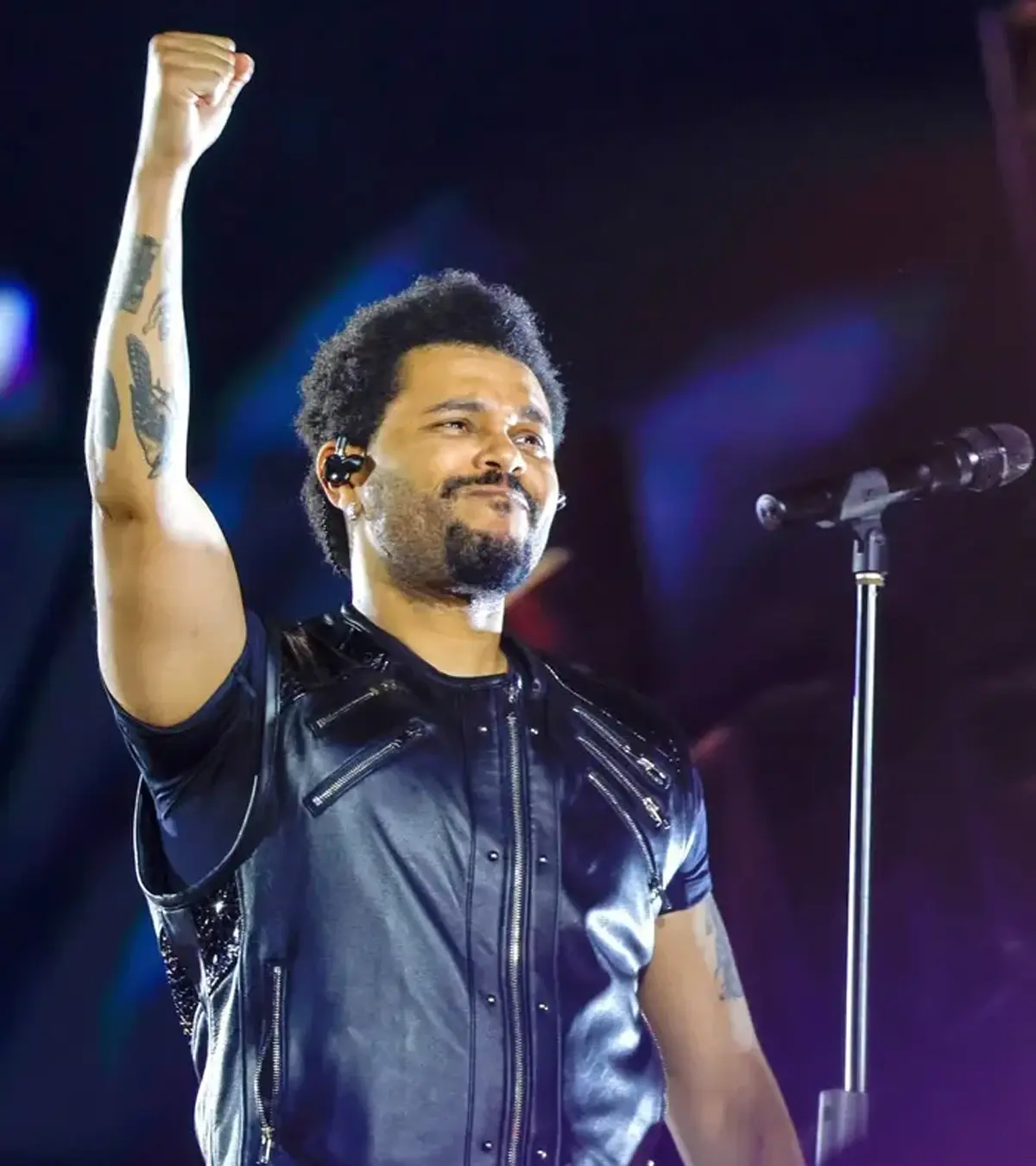 Buy The Weeknd European 2026 Favorite Indie Video Game Black Leather Vest For Sale