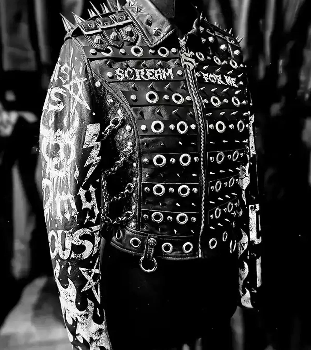 Buy WWE SummerSlam 2026 Minnesota Paige Saraya Bevis Black Leather Studded Jacket For Sale