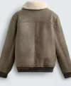Buy Xavier Smalls TV Series Beauty in Black S02 Angel Khaki Leather Jacket For Sale