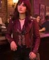 Charlie Harper Emilia Jones Biker Leather Jacket