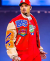 Chris Brown Breezy Bowl XX Letterman Jacket