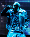 Chris Brown Nashville R&B Tour 2026 Black Leather Jacket Front