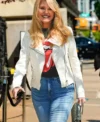 Christie Brinkley NYC 2026 Biker Leather Jacket