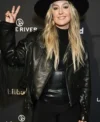 Country Power Players Lainey Wilson Fringe Leather Jacket