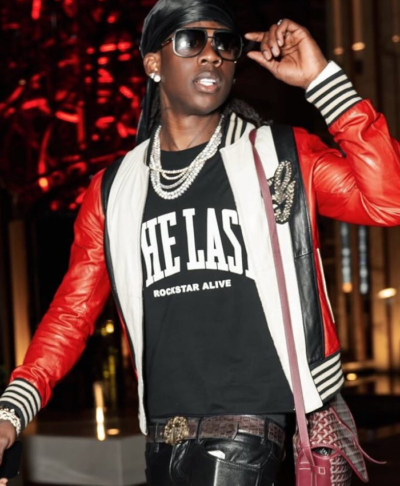 Dubai Rema Leather Bomber Jacket