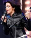 Ellie Rowsell Lollapalooza 2026 Leather Jacket