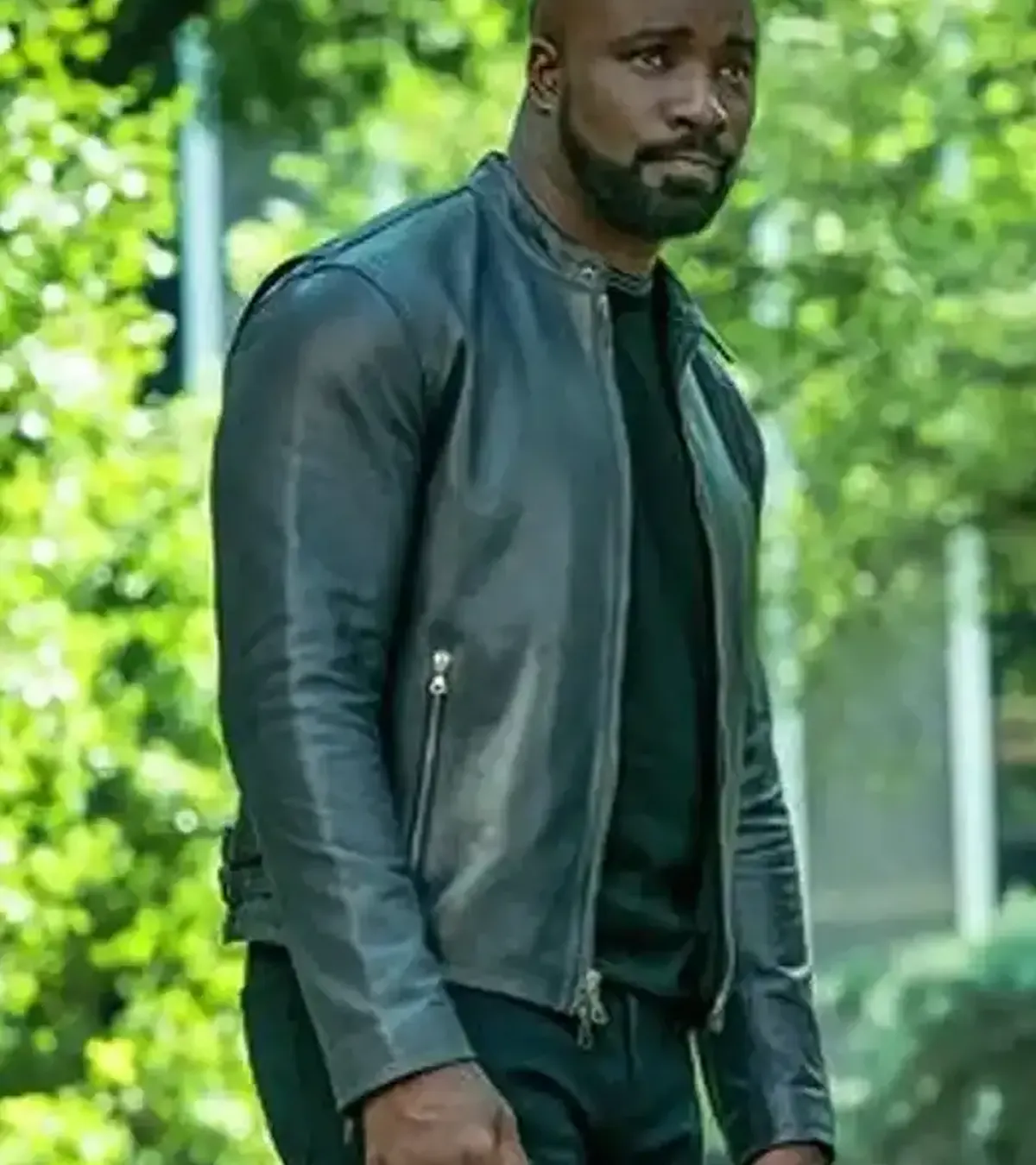 Evil Mike Colter Black Leather Jacket
