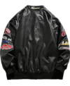 Fast and Furious 25th Anniversary Aviella Winder Black Leather Racing Moto Jacket Back