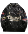 Fast and Furious 25th Anniversary Aviella Winder Black Leather Racing Moto Jacket Front