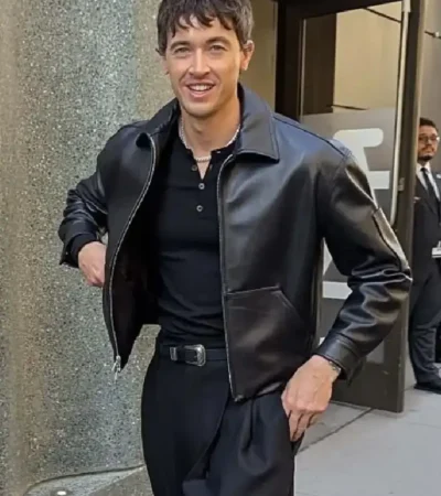 Good Morning America 2026 Tom Blyth Leather Jacket