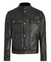 Henry Cavill In The Grey 2026 Sid Black Biker Leather Jacket On Sale