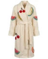 Ivory Fresh Fruit Chenille Bathrobe