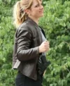 Jacqueline Byers NCIS New York 2026 Addison Ross Brown Leather Jacket For Sale