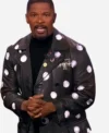 Jamie Foxx Beat Shazam S08 Polka Dot Leather Coat