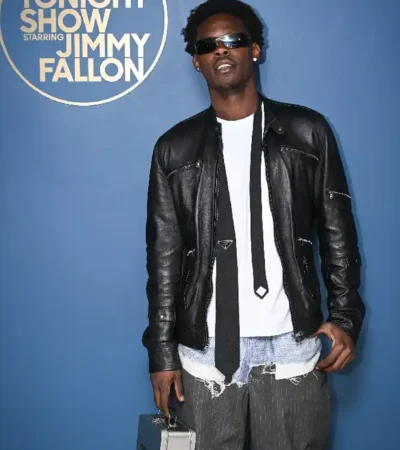 Jazz Chisholm Jr The Tonight Show 2026 Leather Jacket
