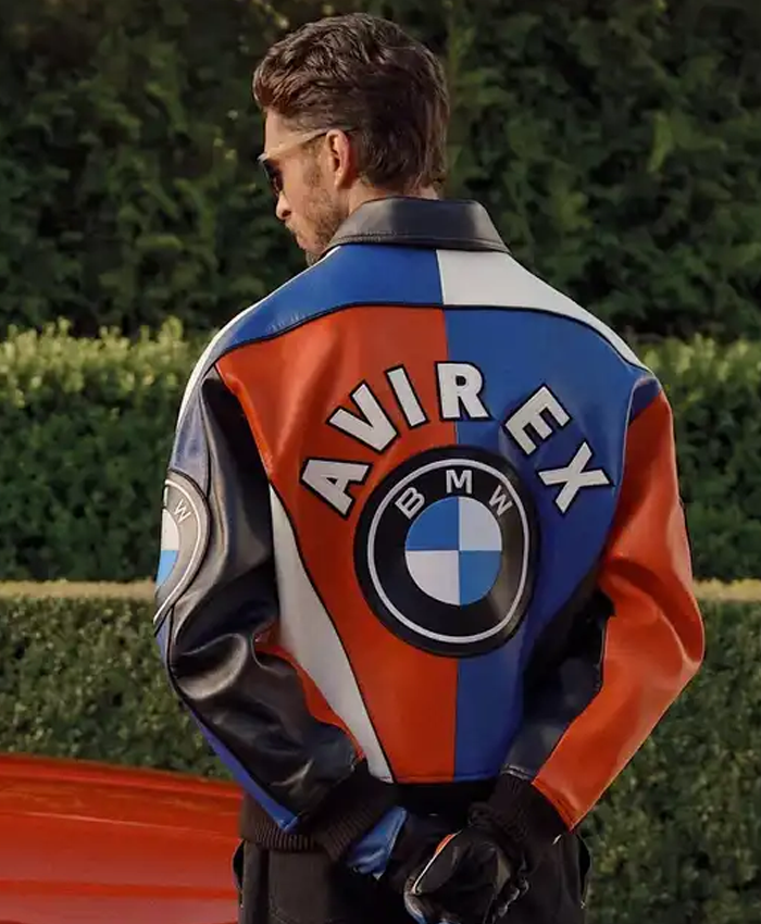 Kith & AVIREX for BMW Color Block Leather Racing Jacket