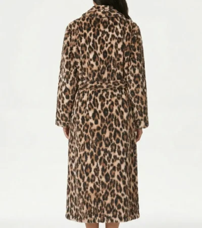 Leopard Print Robe back