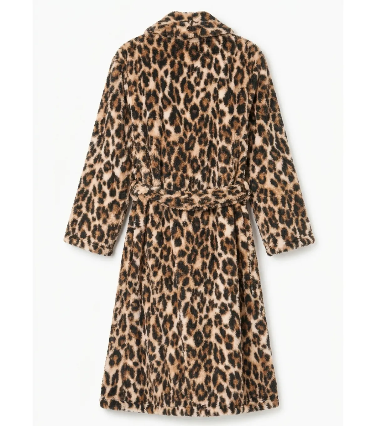 Leopard Print Robe back view
