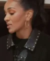 Lizzie Mathis Honest Renovations S04 Black Leather Jacket