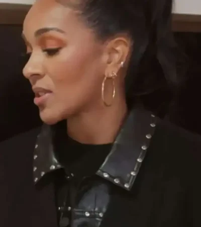 Lizzie Mathis Honest Renovations S04 Black Leather Jacket