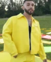 Manuel Turizo Yellow Leather Jacket