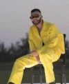 Manuel Turizo Yellow Shirt Style Leather Jacket On Sale