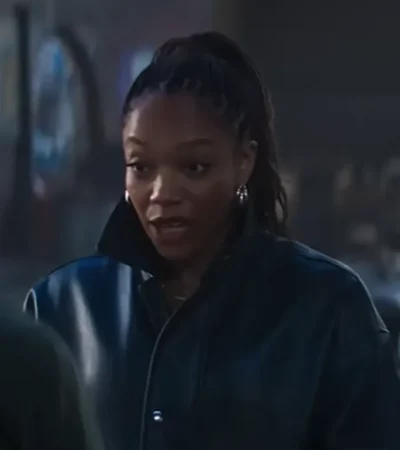 Naomi Ackie Clayface 2026 Leather Jacket