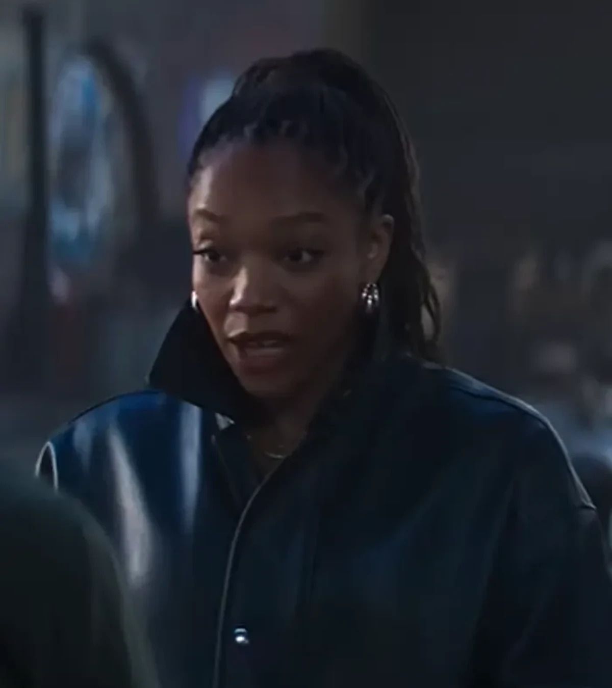Naomi Ackie Clayface 2026 Leather Jacket