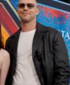 Nicholas Hoult Supergirl World Premiere New York 2026 Black Leather Jacket