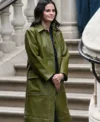 Only Murders in the Building S06 Selena Gomez Green Leather Coat