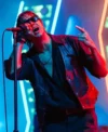 Outside Lands 2026 Julian Casablancas Black Leather Vest