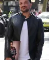 Peter Andre London 2026 Black Leather Jacket