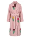 Pink Tiptoe Thru the Tulips Chenille Bathrobe