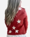 Polly Brindle Battle Camp S01 Red Star Leather Jacket Sale