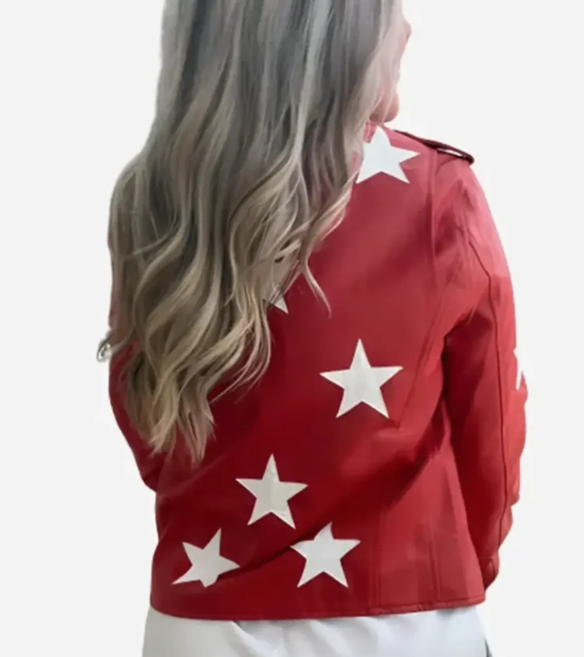 Polly Brindle Battle Camp S01 Red Star Leather Jacket Sale