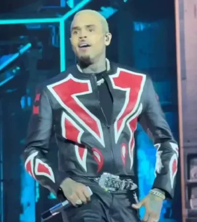 R&B Tour Toronto Chris Brown Red And Black Jacket
